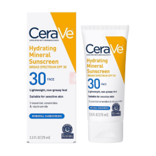 CERAVE HYDRATING MINERAL SUNSCREEN SPF 30 FACE LOTION 75ML